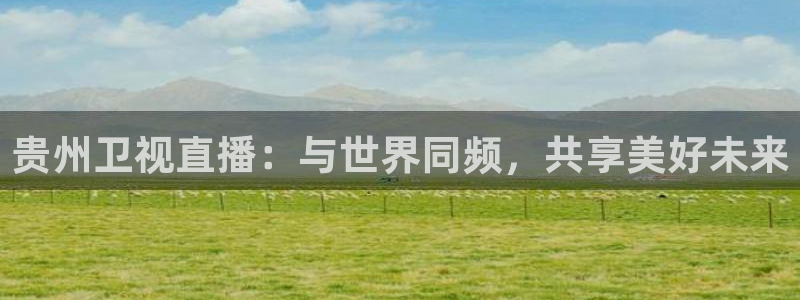857直播间：贵州卫视直播：与世界同频，共享美好未来